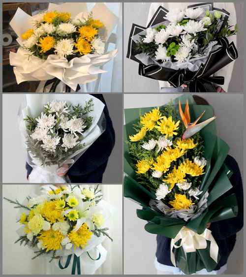 广东梅州市五华县河东镇走马村白事花束代送